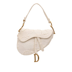 Mini Canvas Embroidered Camouflage Saddle Bag