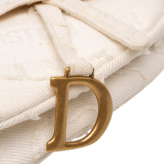 Mini Canvas Embroidered Camouflage Saddle Bag