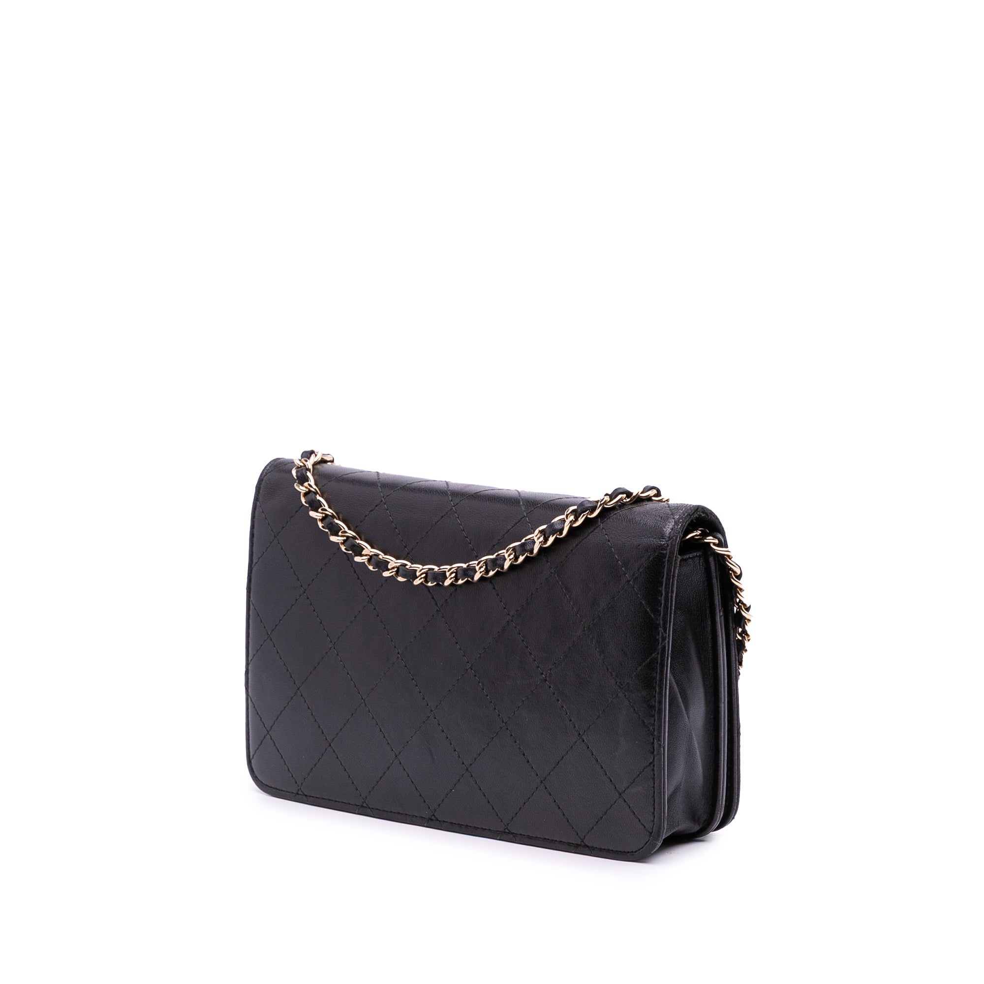 CC Quilted Lambskin Wallet On Chain