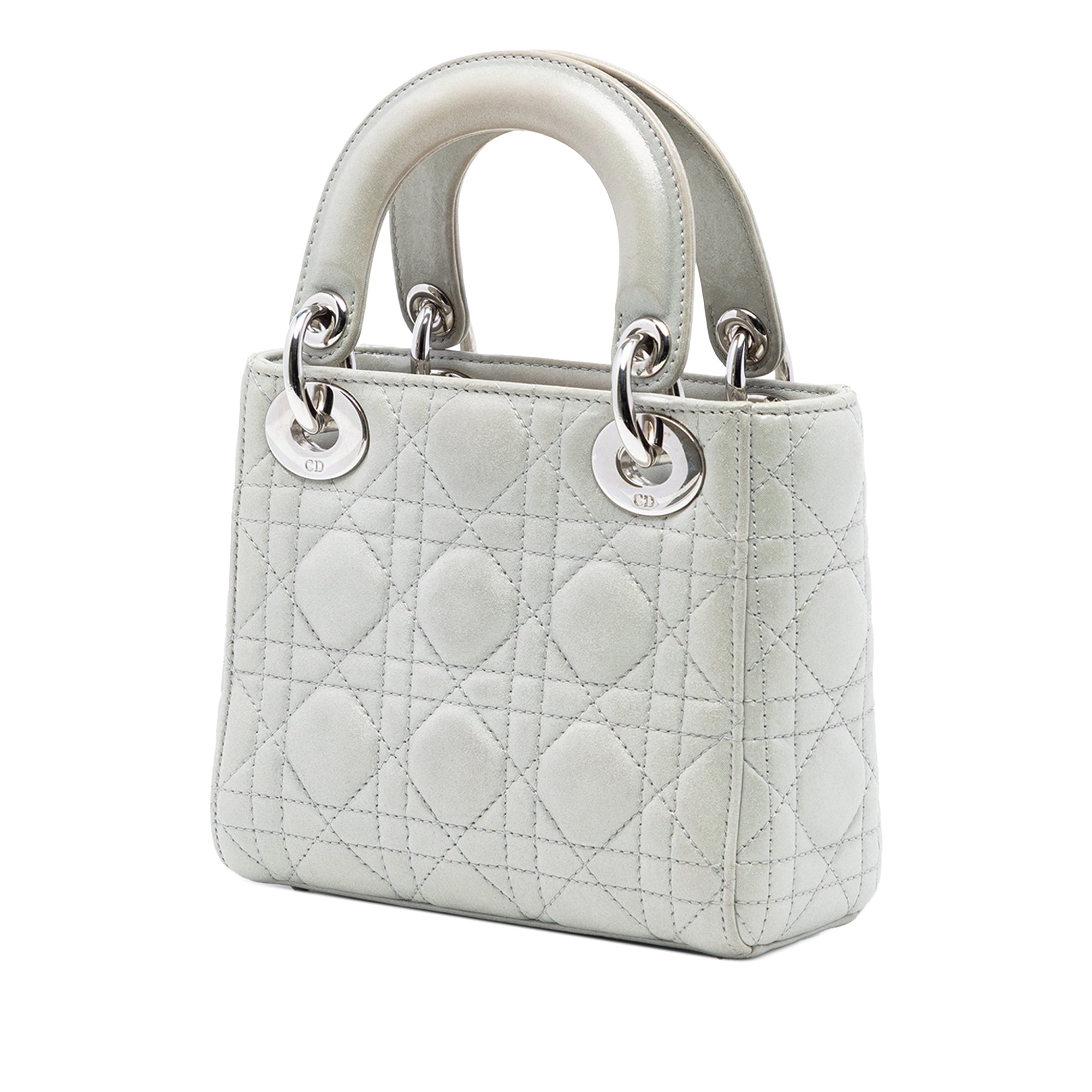Mini Iridescent Lambskin Cannage Lady Dior