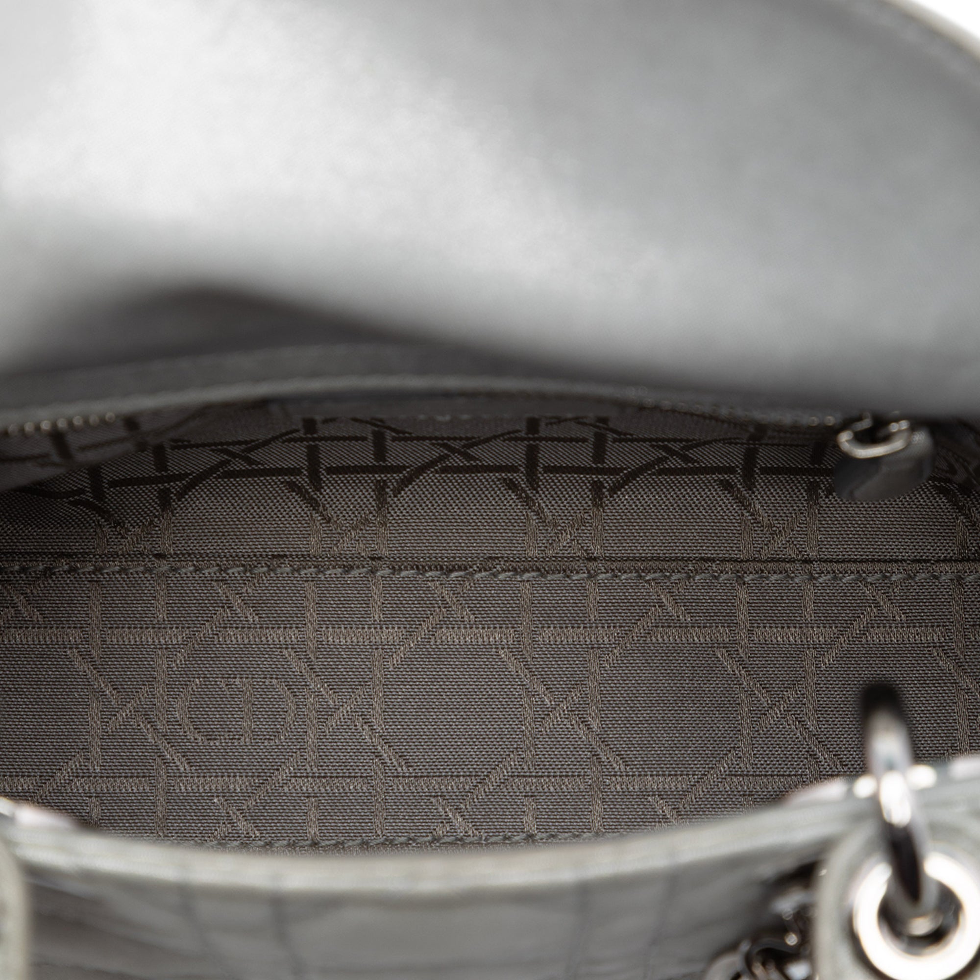 Mini Iridescent Lambskin Cannage Lady Dior