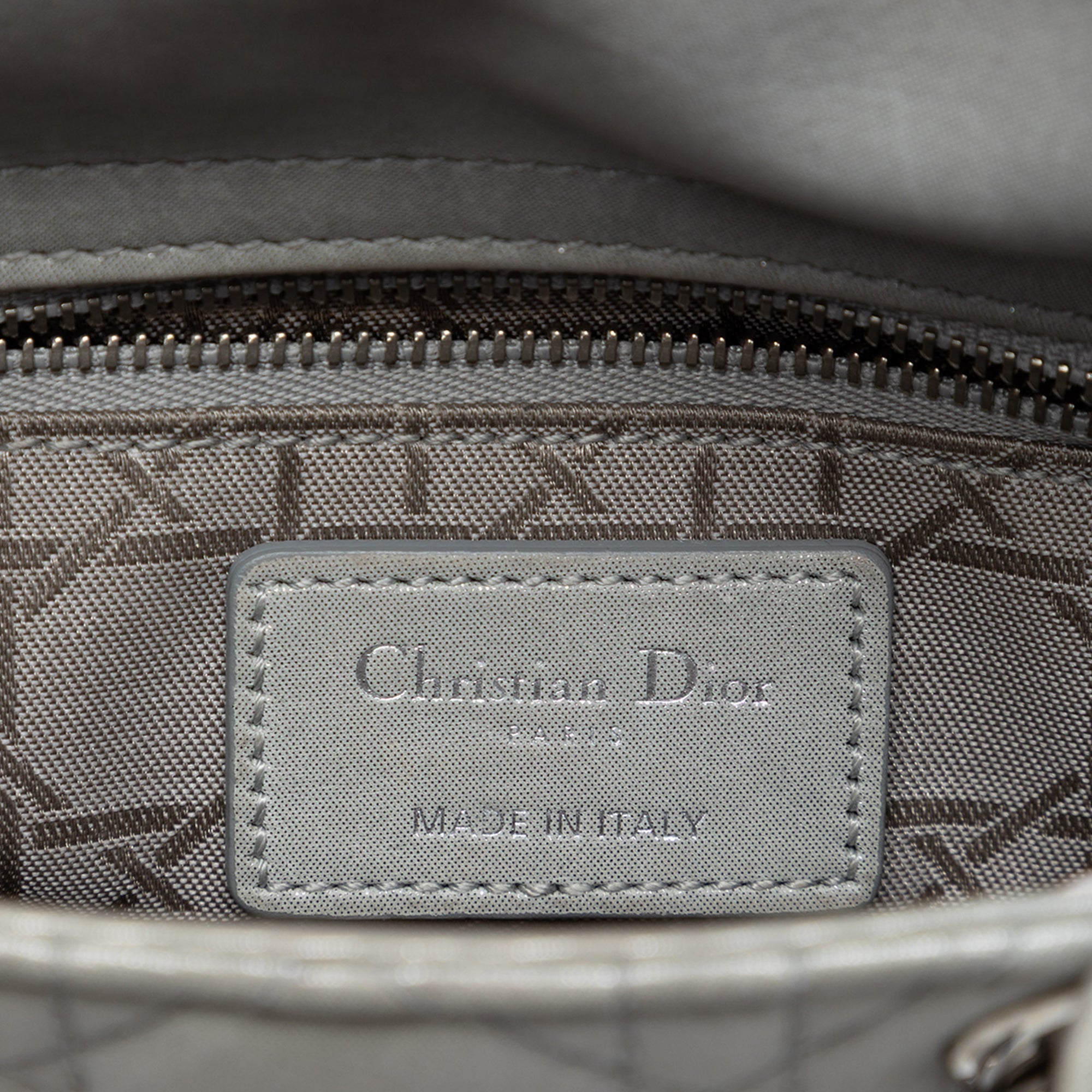 Mini Iridescent Lambskin Cannage Lady Dior