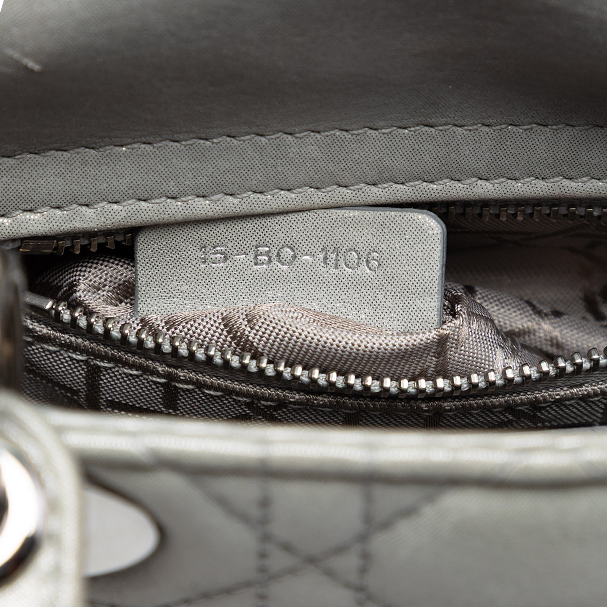 Mini Iridescent Lambskin Cannage Lady Dior