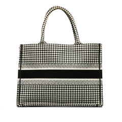 Medium Houndstooth Book Tote_2