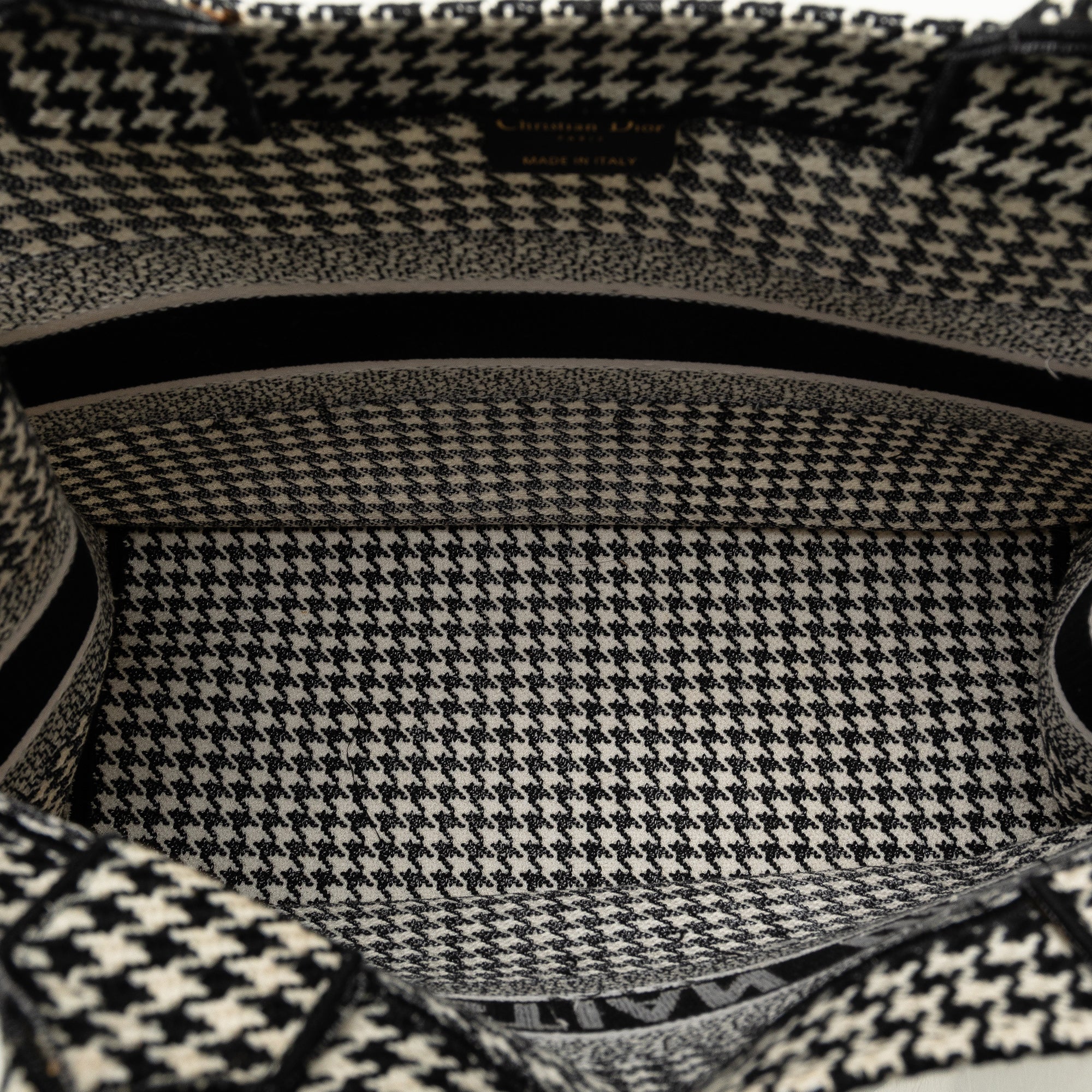 Medium Houndstooth Book Tote_4