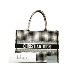 Medium Houndstooth Book Tote_8