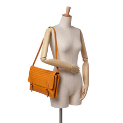 Nappa Intrecciato Flap Shoulder Bag