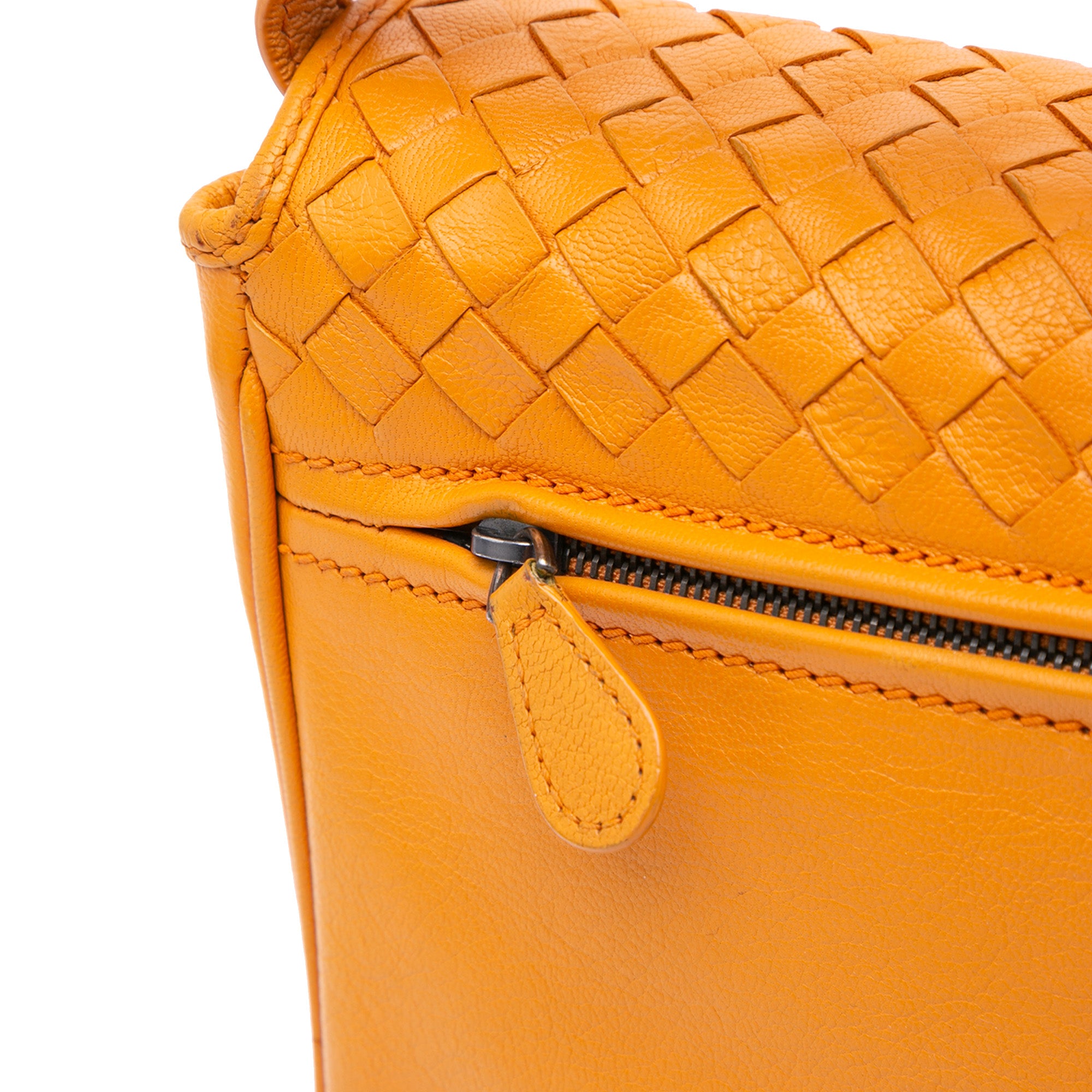 Nappa Intrecciato Flap Shoulder Bag