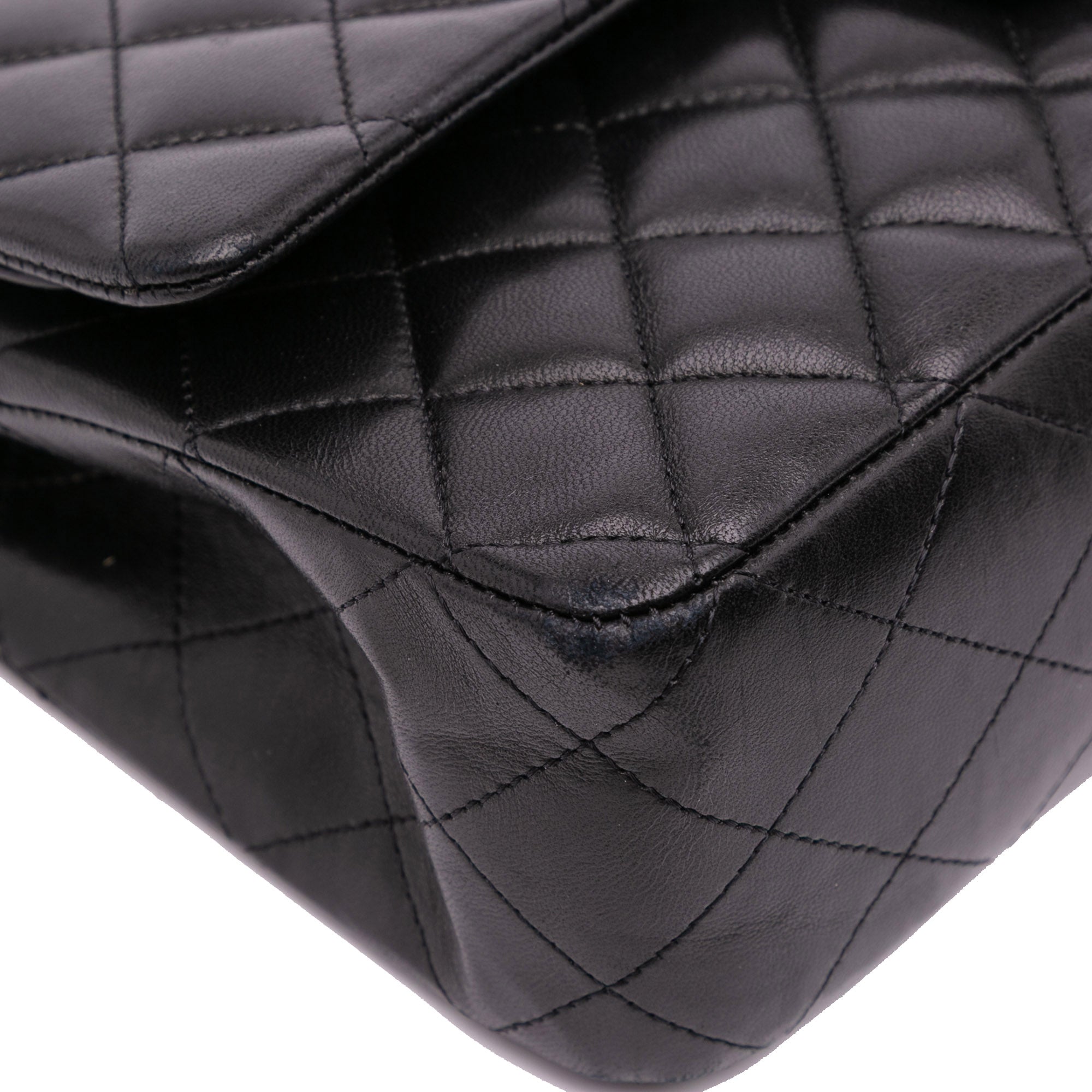 Medium Classic Lambskin Double Flap