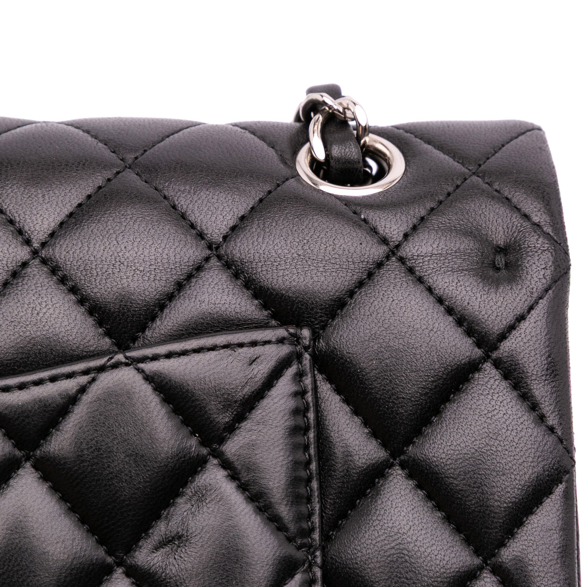 Medium Classic Lambskin Double Flap