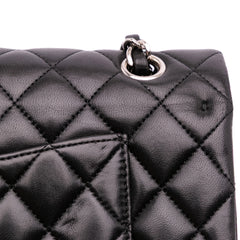 Medium Classic Lambskin Double Flap
