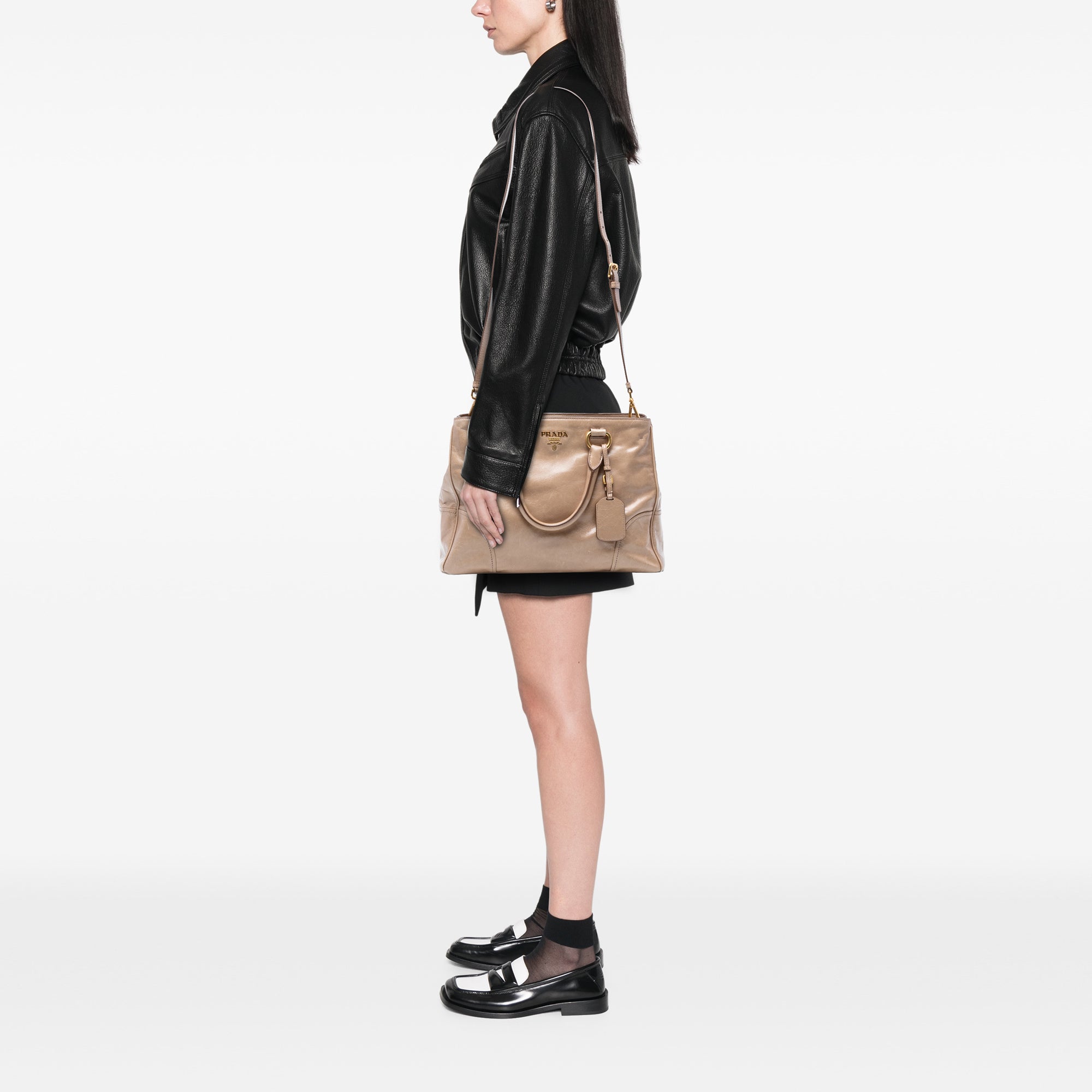 Vitello Shine Open Convertible Tote