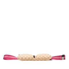 GG Canvas Web Double Pocket Belt Bag