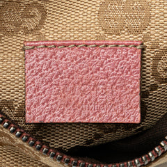 GG Canvas Web Double Pocket Belt Bag