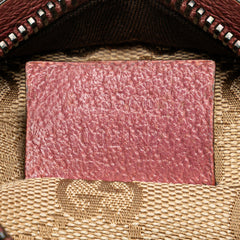 GG Canvas Web Double Pocket Belt Bag