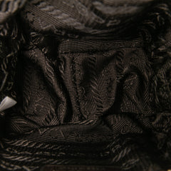 Mini Metallic Saffiano Top Handle Bag Charm