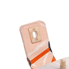CC Printed Canvas Eiffel Tower Shoulder Bag