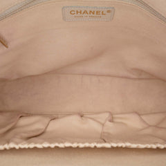 CC Printed Canvas Eiffel Tower Shoulder Bag