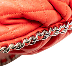 Large Quilted Lambskin Chain Around Flap