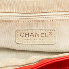 Large Quilted Lambskin Chain Around Flap