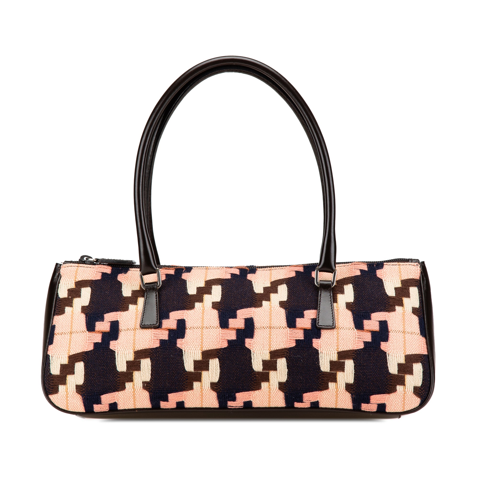 Wool Houndstooth Handbag