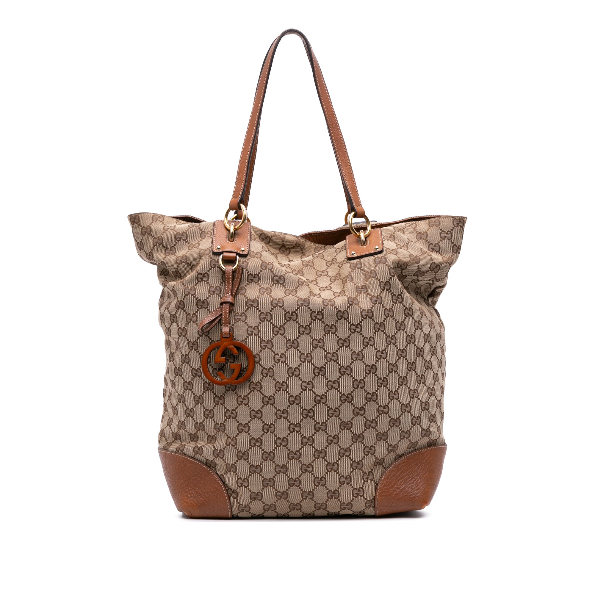 Large GG Canvas GG Charm Tote