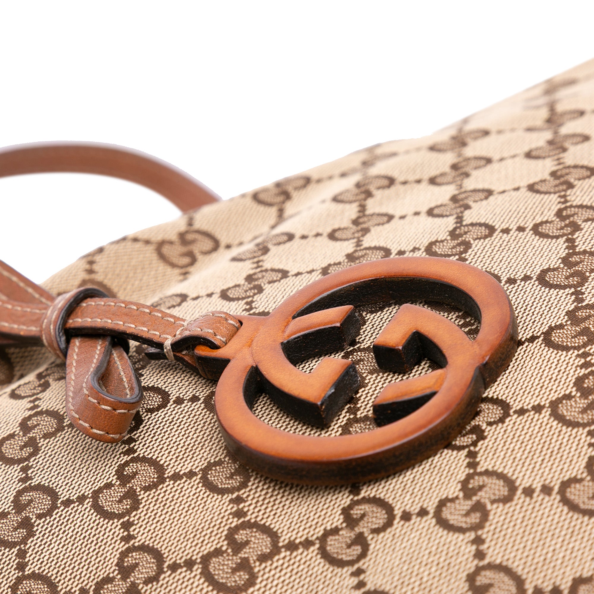 Large GG Canvas GG Charm Tote
