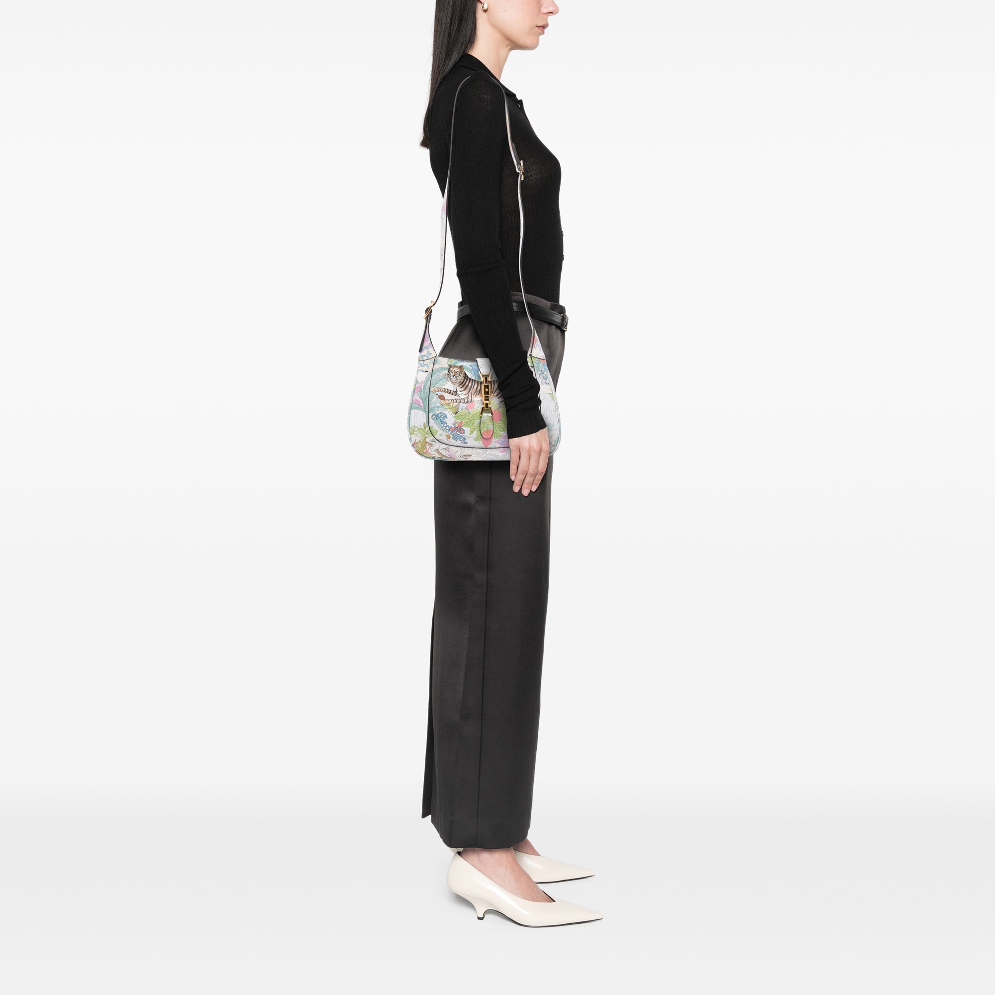 Small Calfskin Tiger Jackie 1961 Crossbody