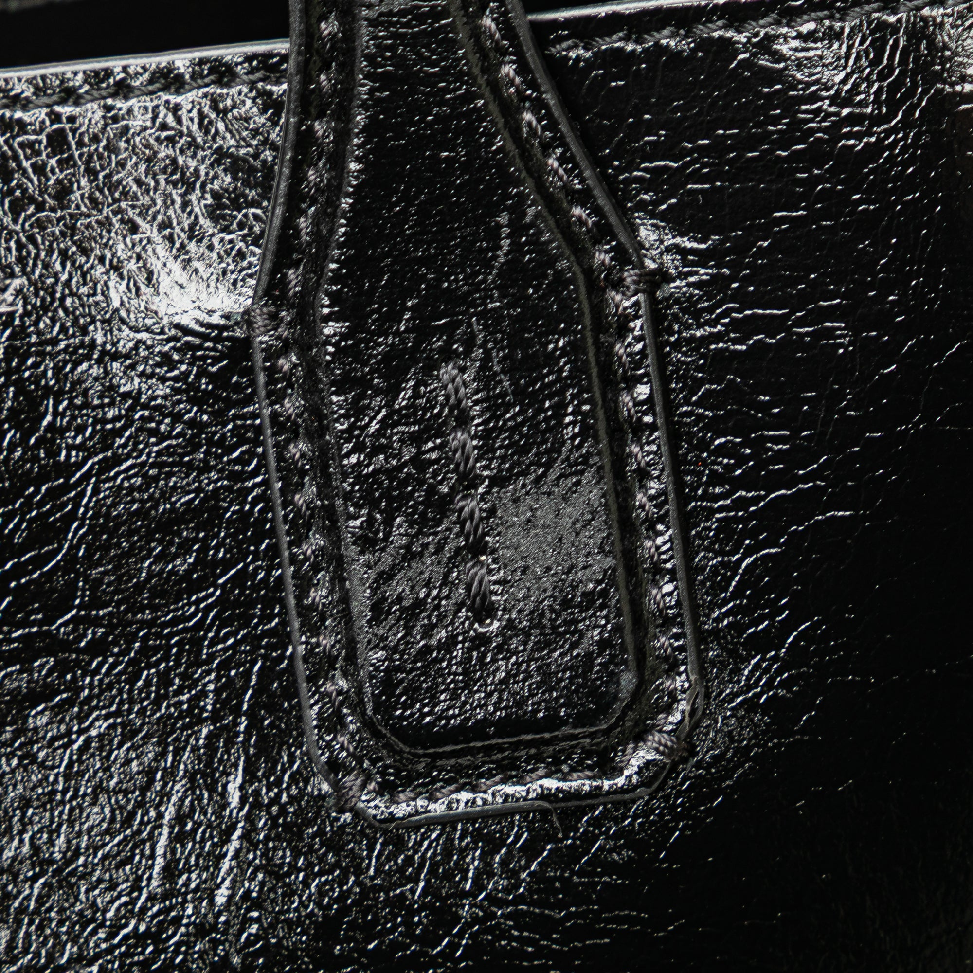 Small Soft Calfskin Banner Satchel