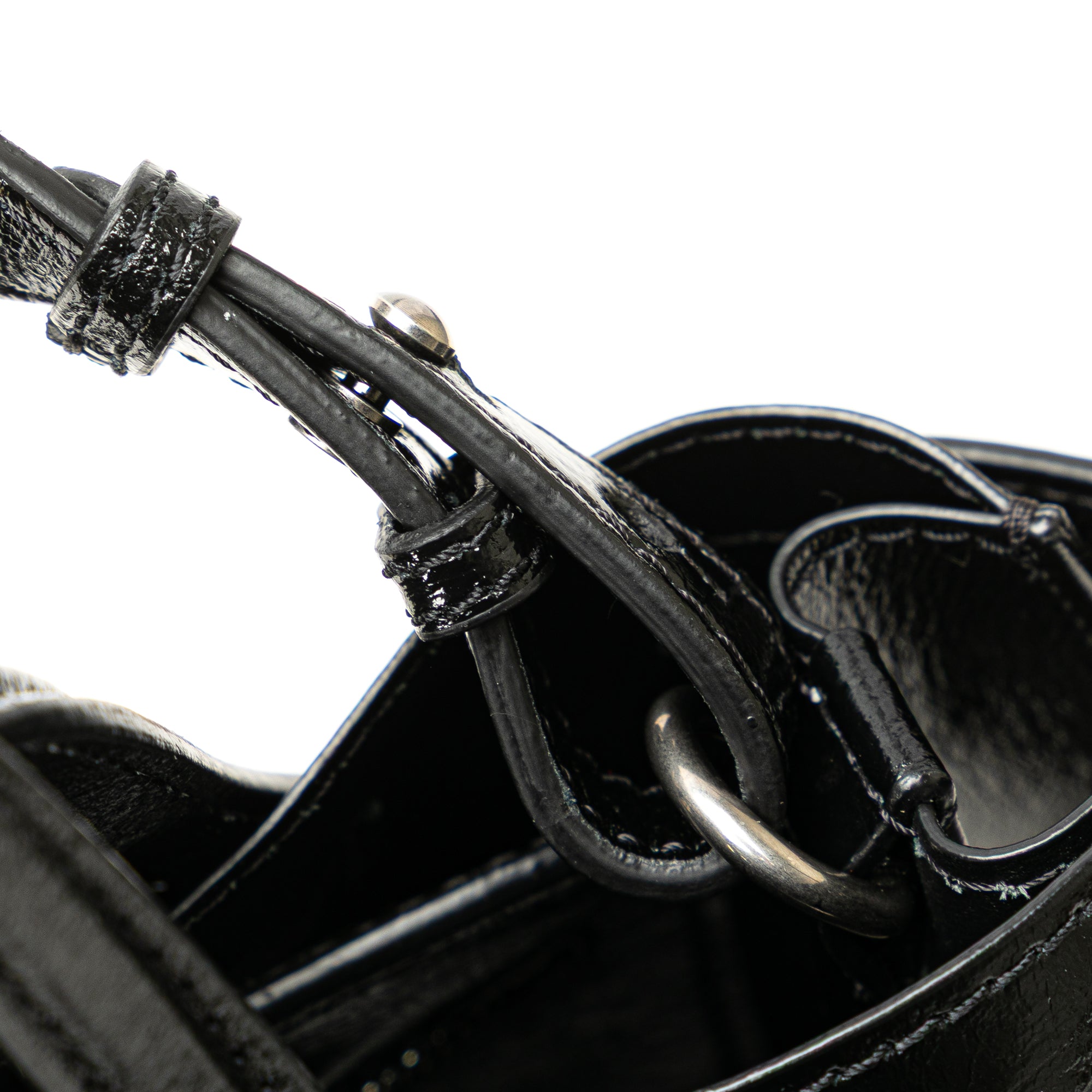 Small Soft Calfskin Banner Satchel