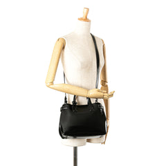 Small Soft Calfskin Banner Satchel