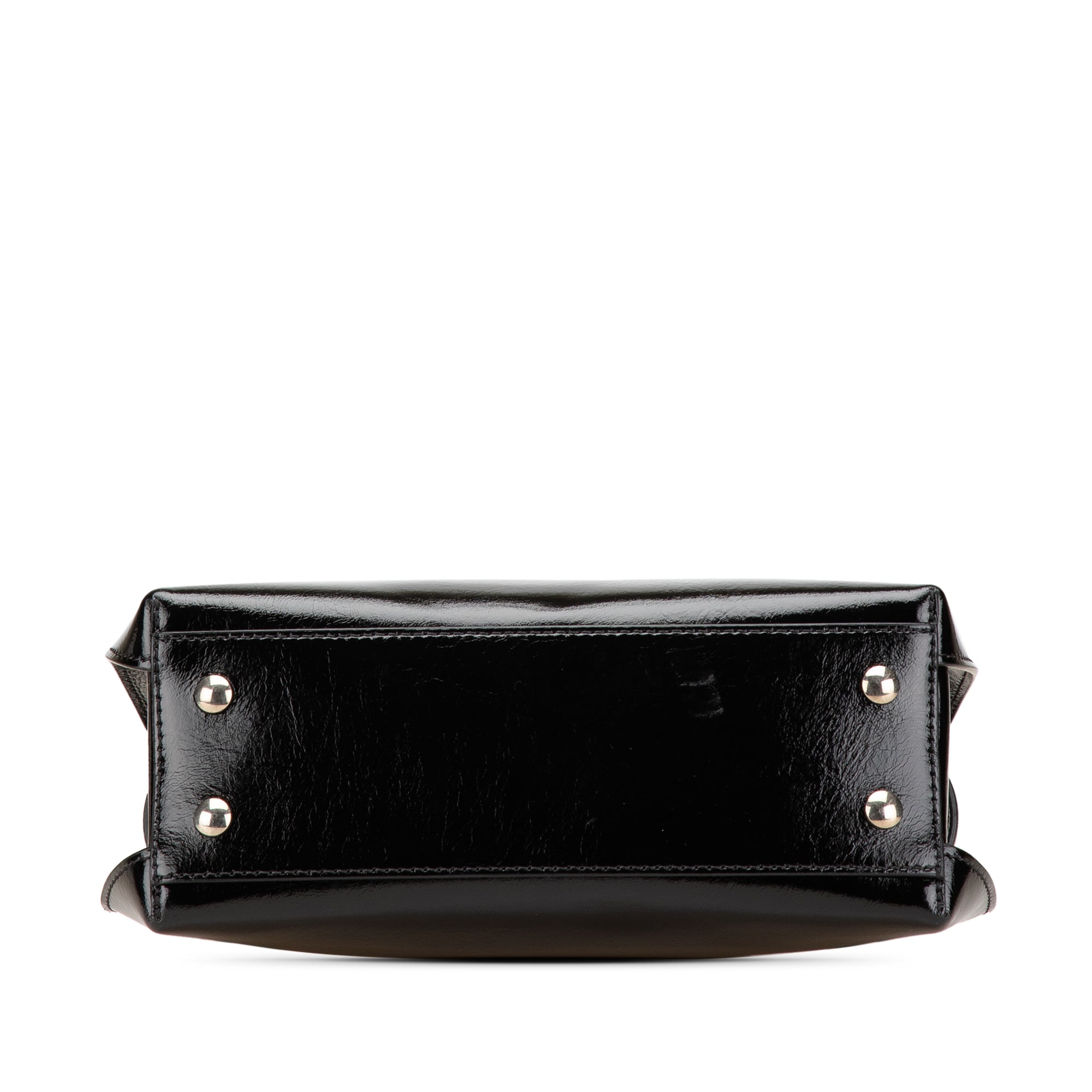 Small Soft Calfskin Banner Satchel