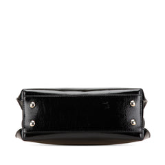 Small Soft Calfskin Banner Satchel