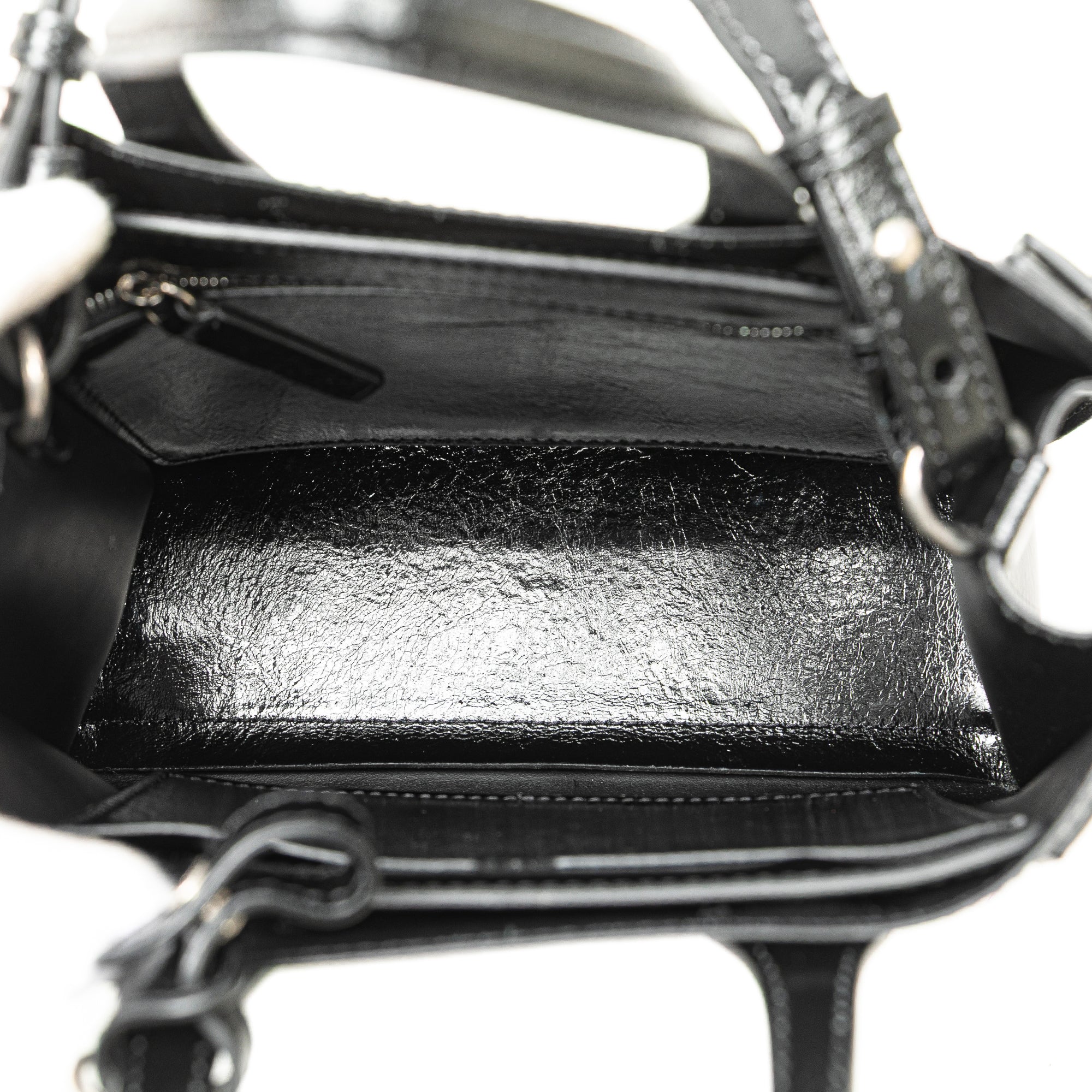 Small Soft Calfskin Banner Satchel