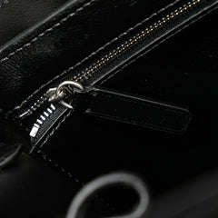 Small Soft Calfskin Banner Satchel