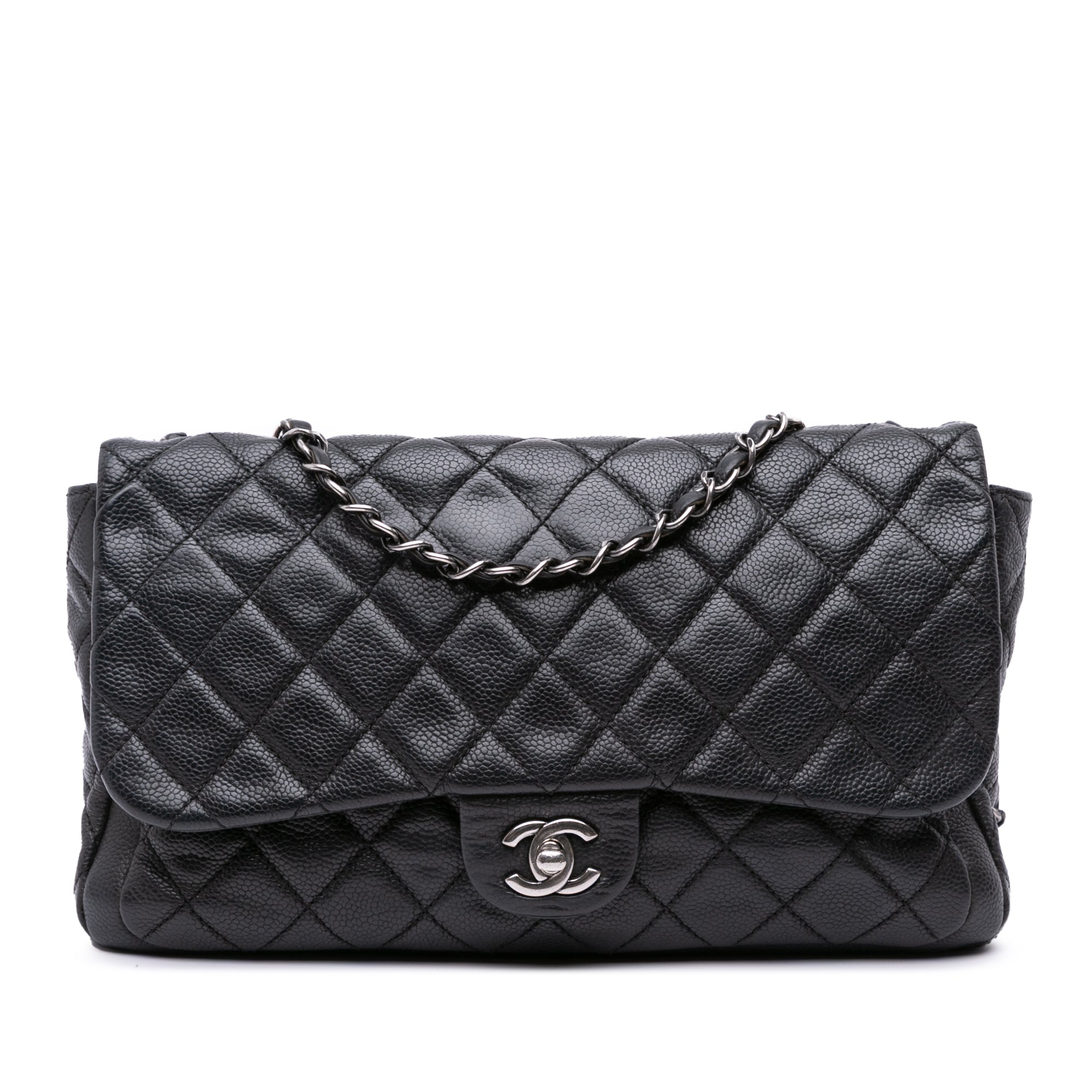 Large Quilted Caviar Now and Forever Flap