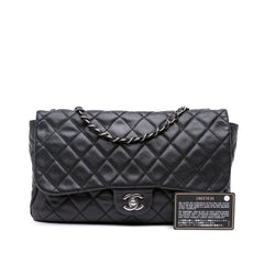 Large Quilted Caviar Now and Forever Flap