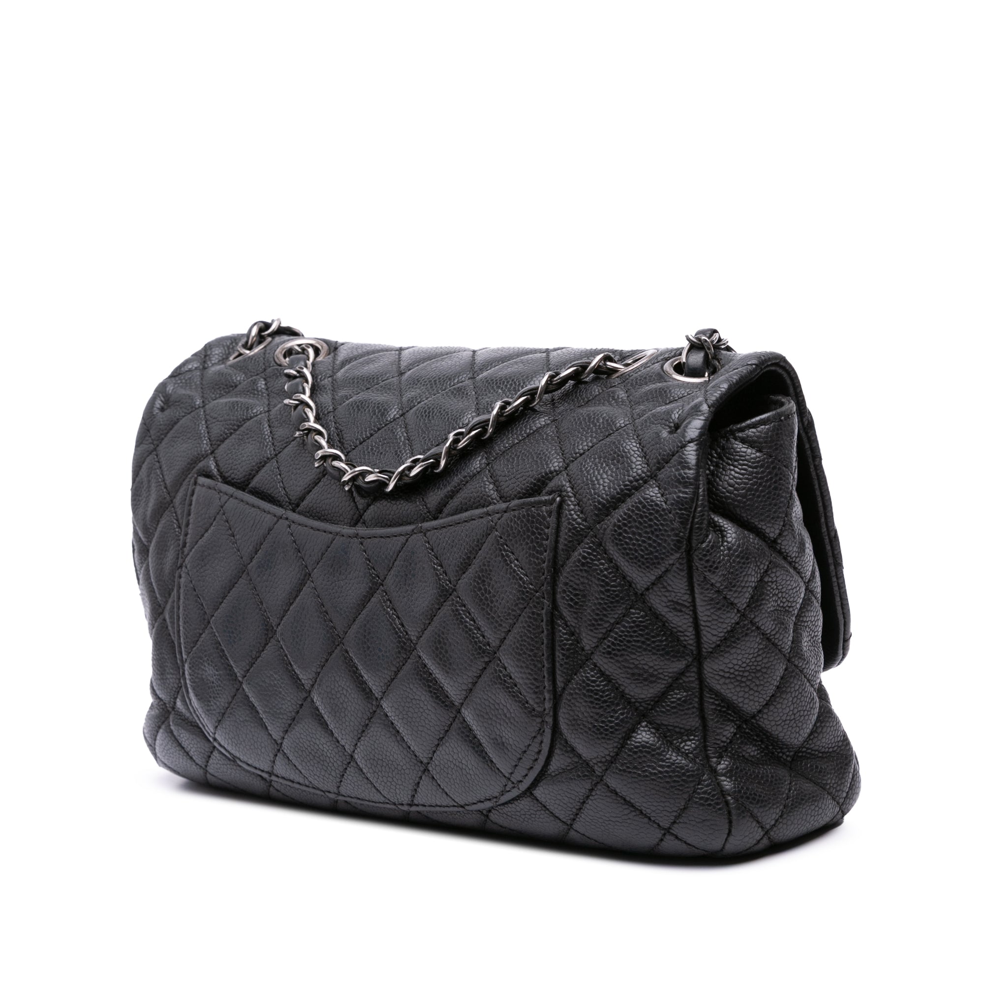 Large Quilted Caviar Now and Forever Flap