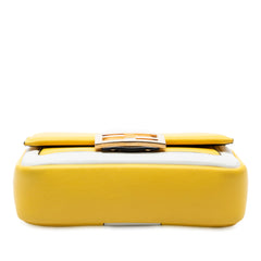 Mini Bicolor Nappa Apolo Chain Baguette Shoulder Bag