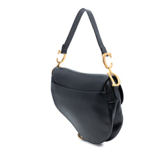 Grained Calfskin Saddle Bag