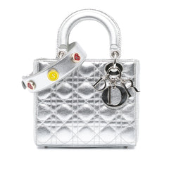 Small Metallic Grained Calfskin Cannage My ABCDior Lady Dior