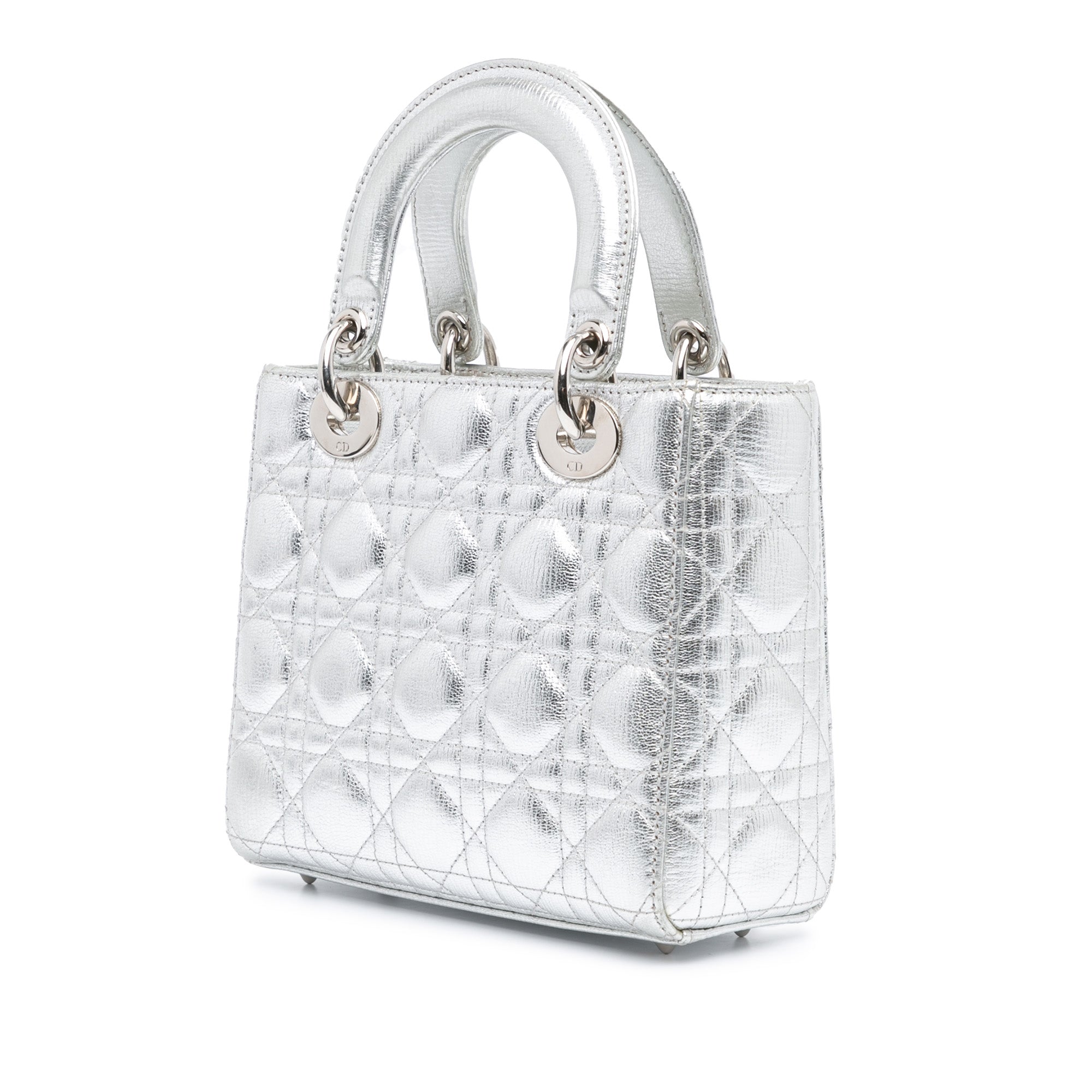 Small Metallic Grained Calfskin Cannage My ABCDior Lady Dior