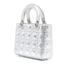 Small Metallic Grained Calfskin Cannage My ABCDior Lady Dior