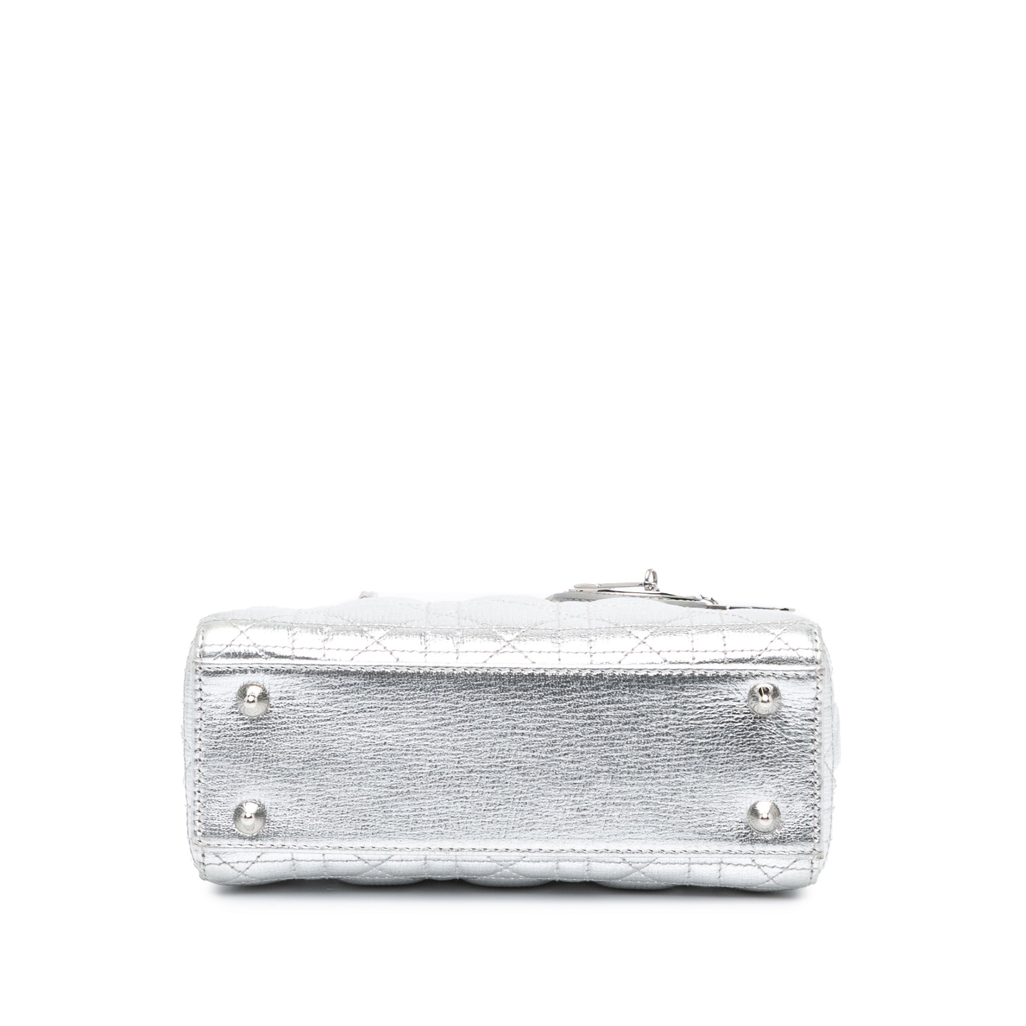 Small Metallic Grained Calfskin Cannage My ABCDior Lady Dior