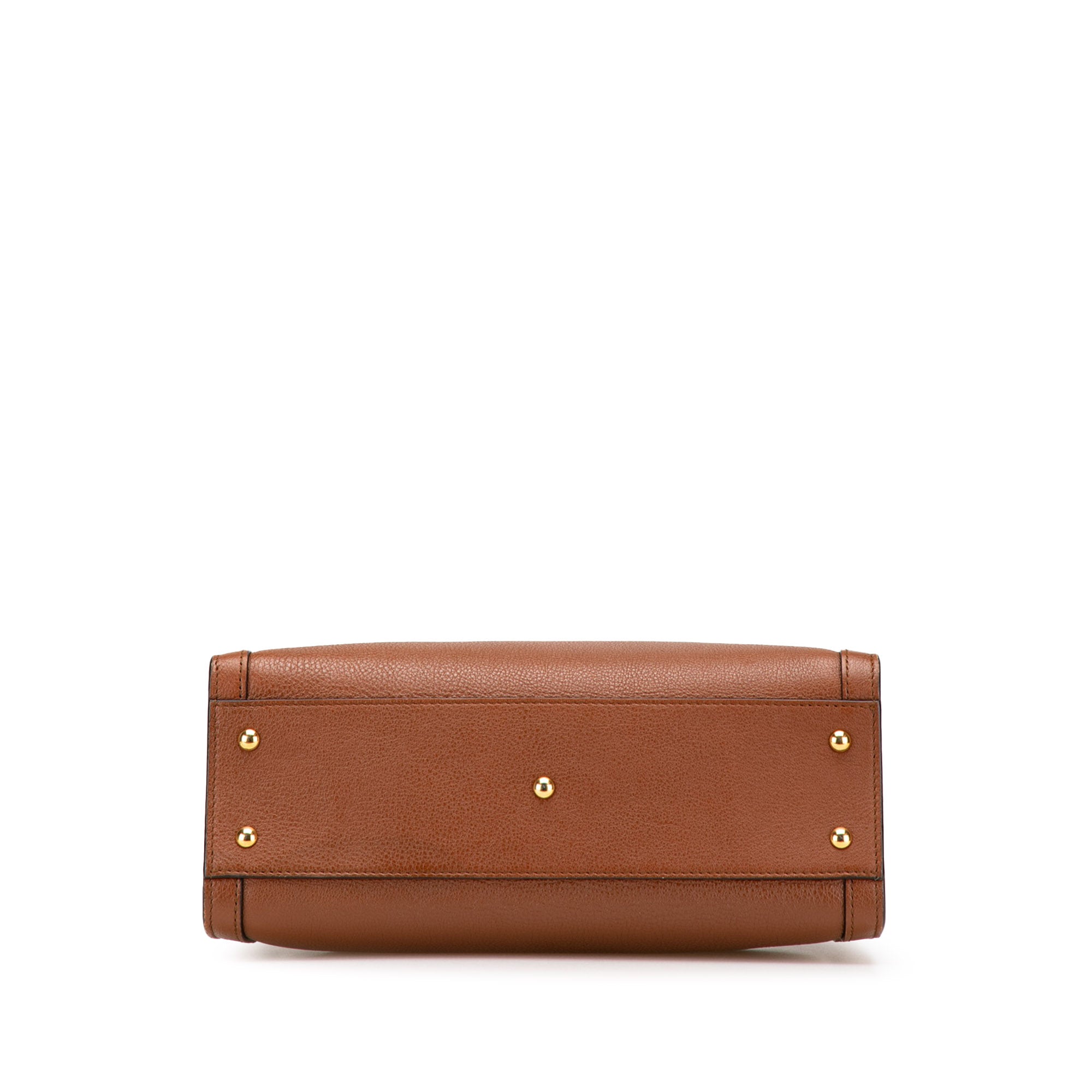 Small Leather Bamboo Diana Satchel