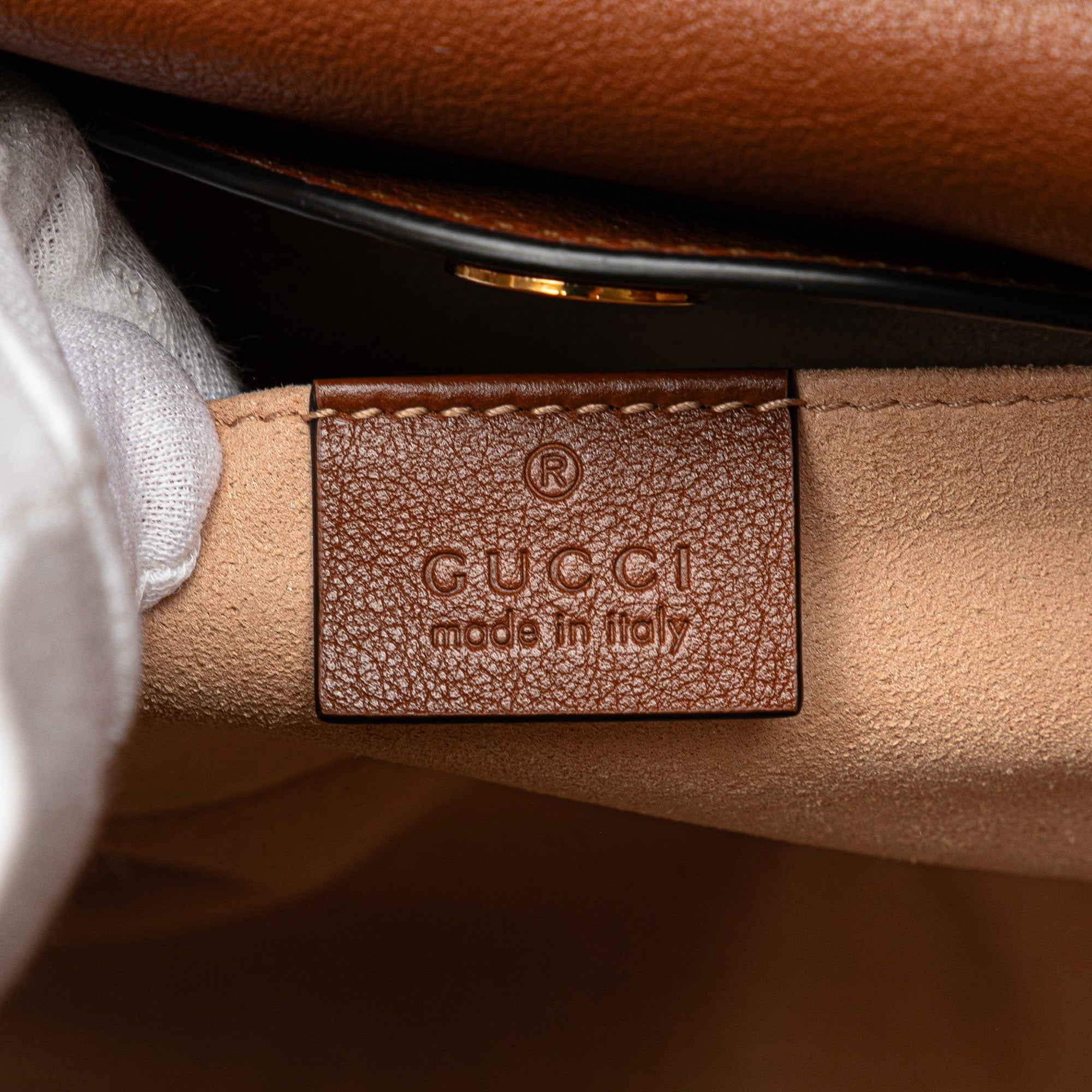 Small Leather Bamboo Diana Satchel