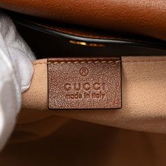 Small Leather Bamboo Diana Satchel