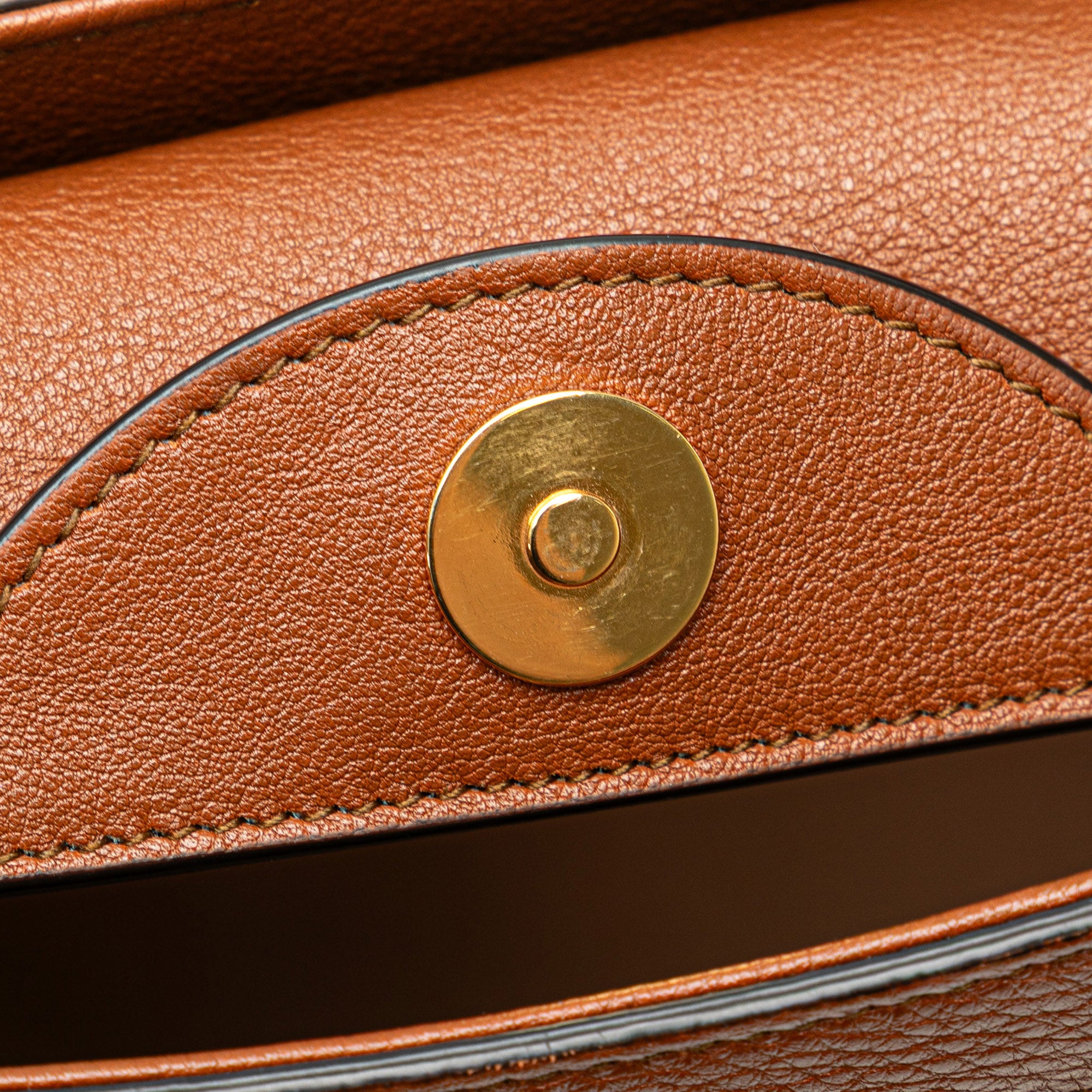Small Leather Bamboo Diana Satchel