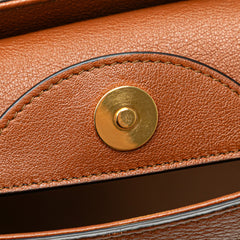 Small Leather Bamboo Diana Satchel