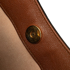 Small Leather Bamboo Diana Satchel